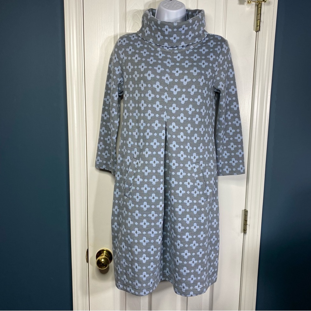 Tyler Boe Kim Mod Geometric Tunic Cowl Dress